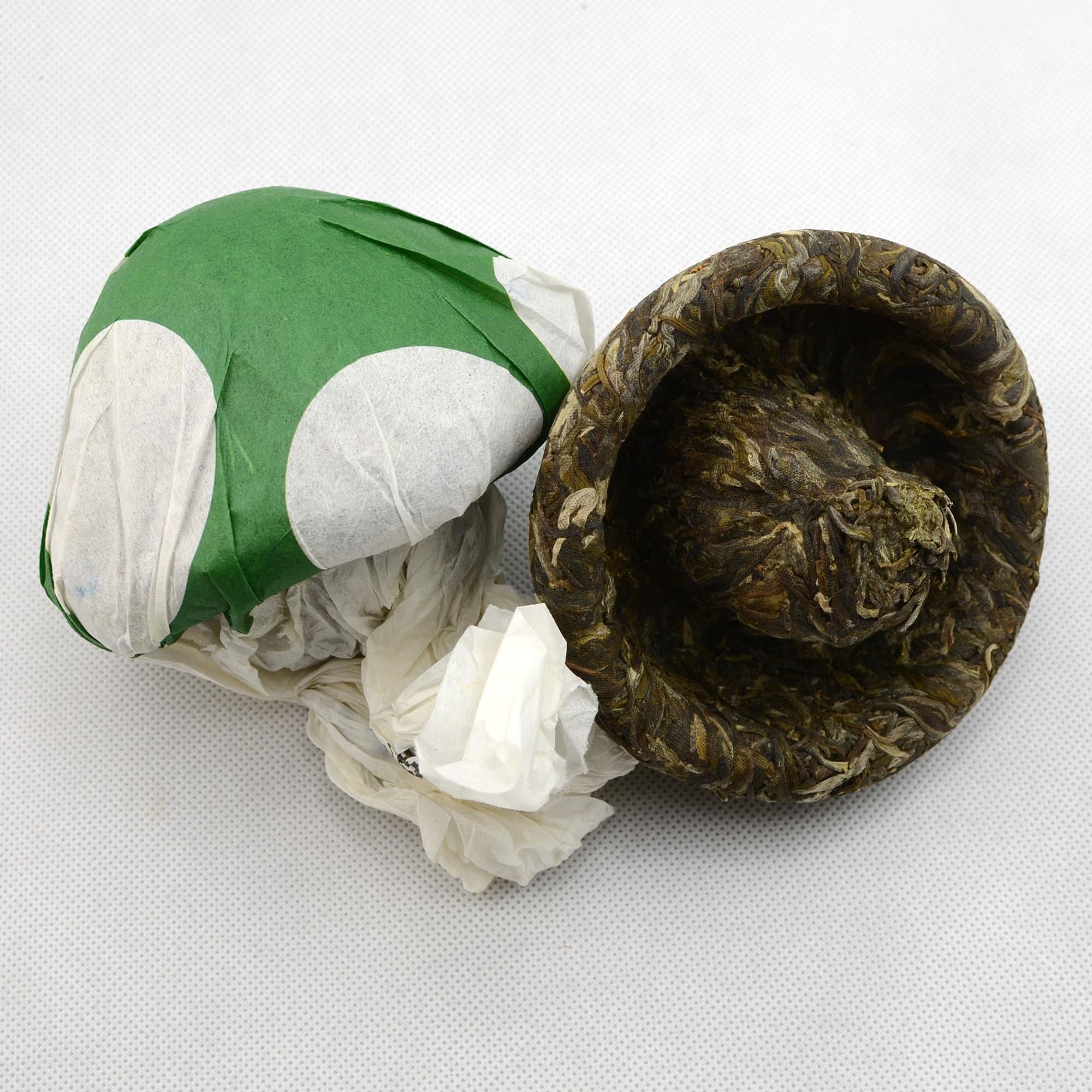 Raw Puer Tea - 2015 Green Shroom - 250g Mushroom