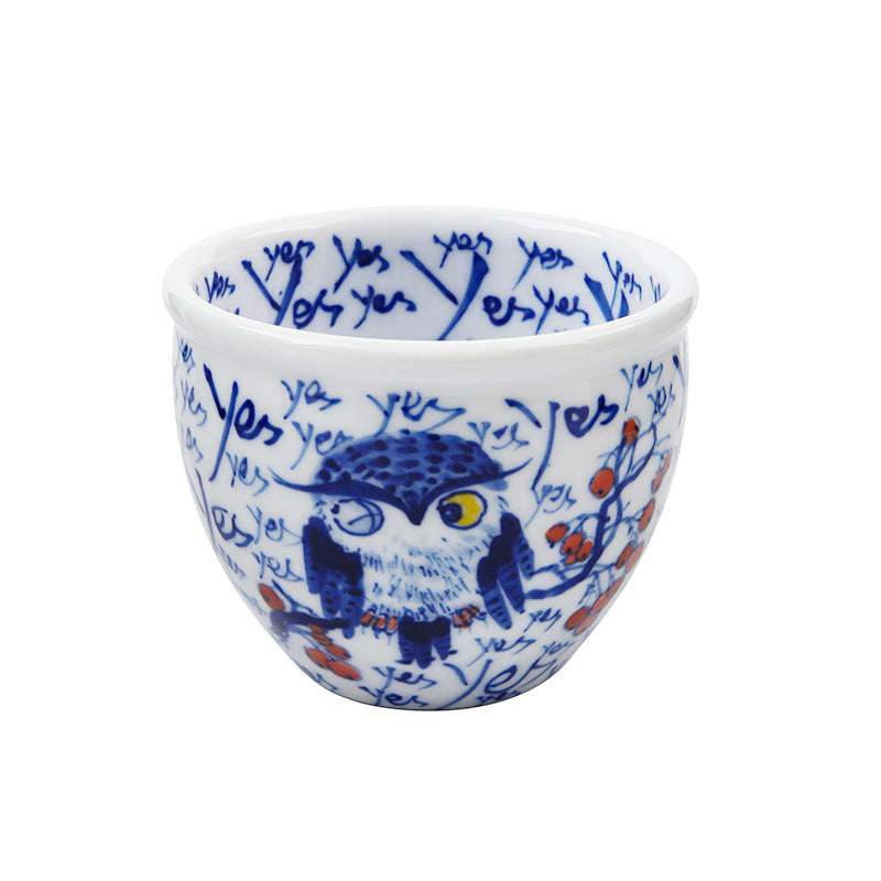 One Eyed Owl Yes Teacup - Thumbnail 3