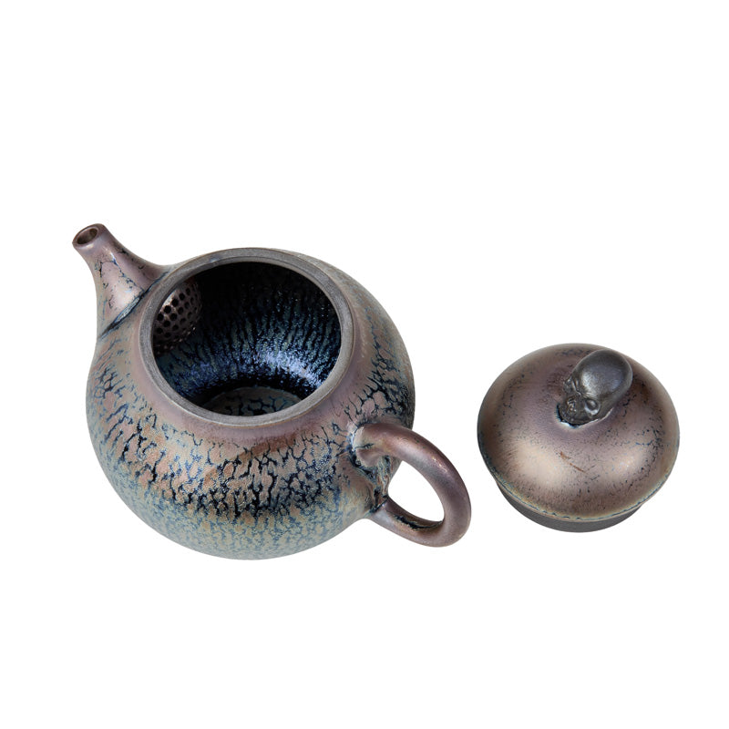 white2tea Skull Jianzhan Pear Teapot - Thumbnail 3