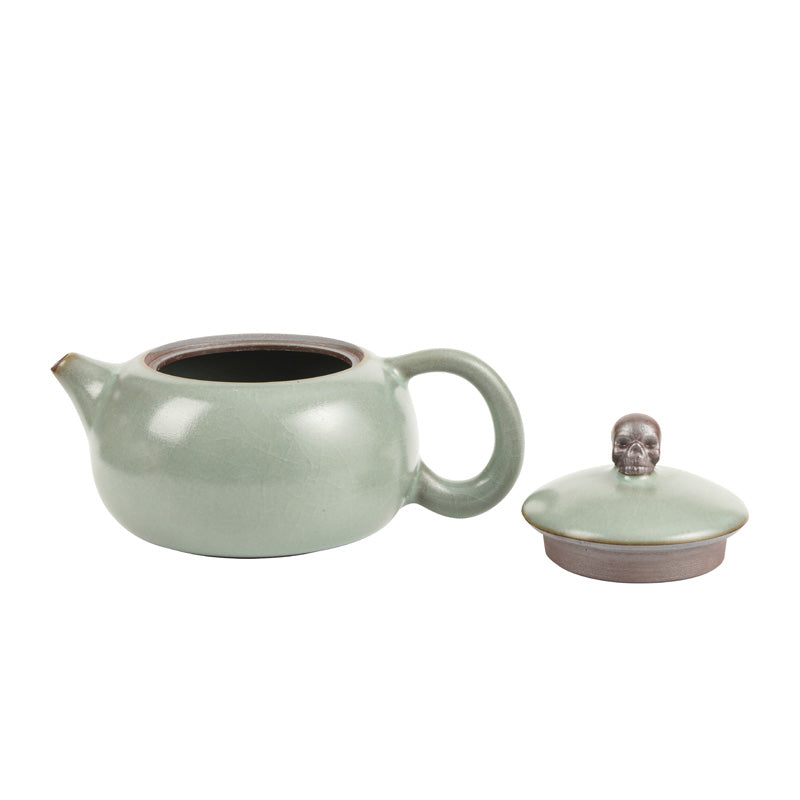 white2tea Skull Jade Ruyao Xishi Teapot