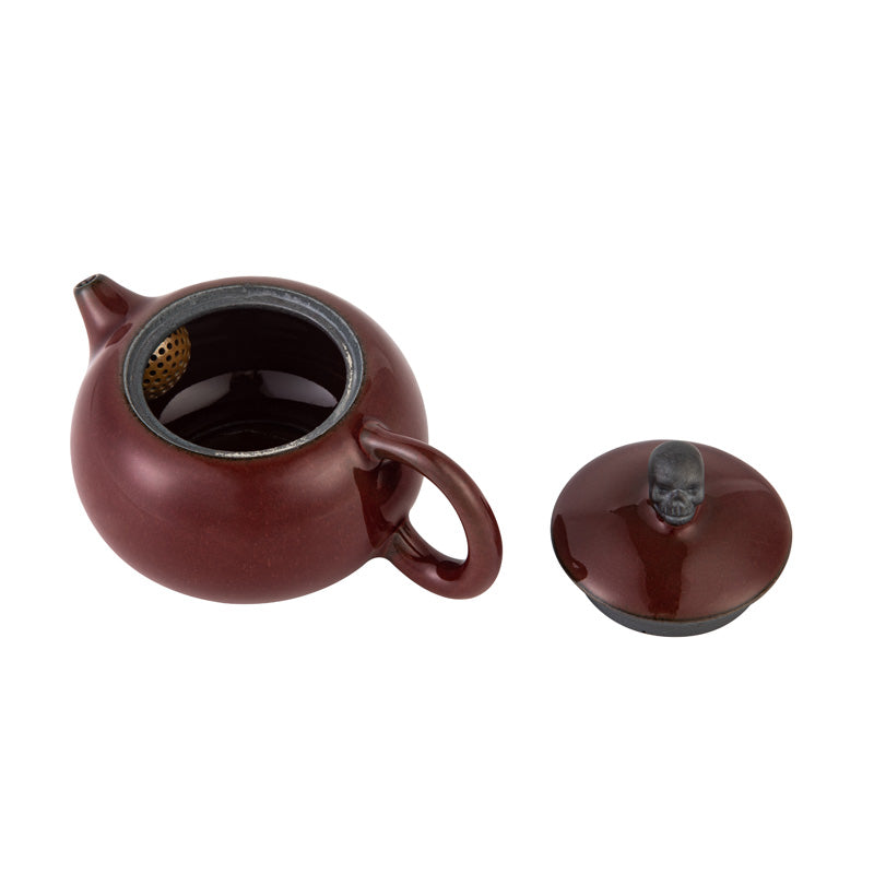 white2tea Skull Xishi Teapot